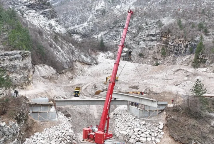 Radovi na pruzi kod Jablanice