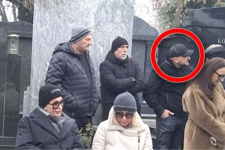 Luka Bojovic snimljen kod Arkanovog groba oto: Telegraf.rs