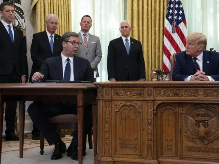 Aleksandar Vucic Donald Trump