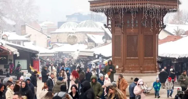 Sarajevo Bascarsija snijeg etto