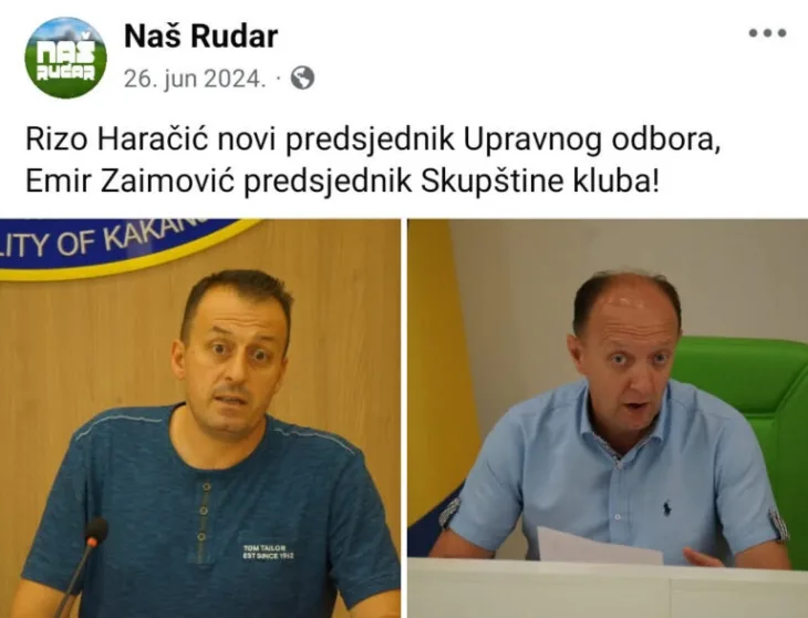 FK Rudar Kakanj iz budzeta primio 380 000 KM 1