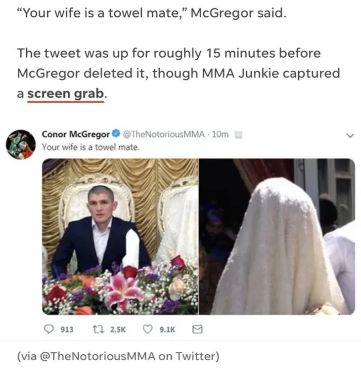 Conor McGregor Habib Nurmagomedov