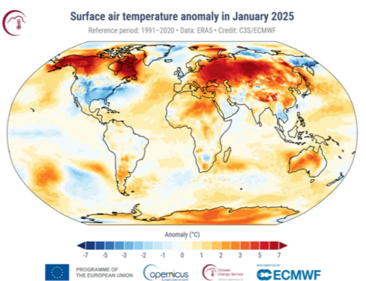 Prošli mjesec je bio najtopliji januar ikad Foto: Copernicus