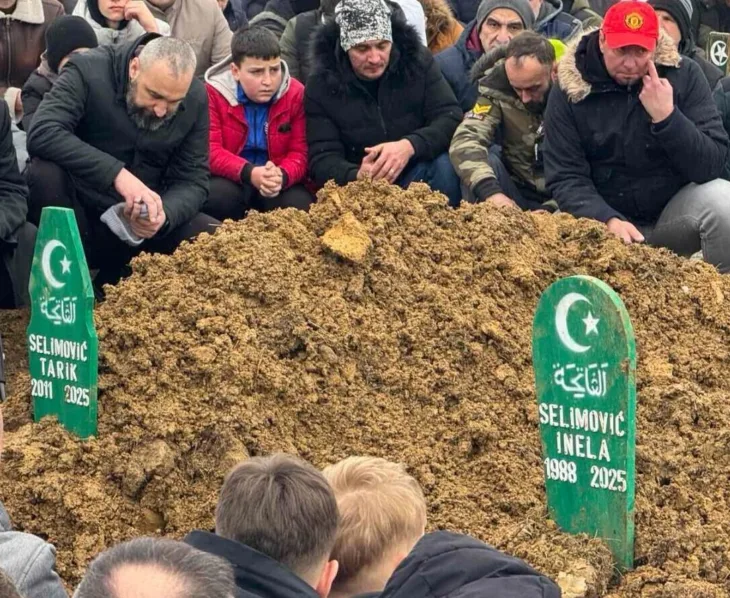 Inela Selimovic 37 i njen sin Tarik 13 sahranjeni