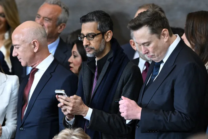 Jeff Bezos Sundar Pichai  Elon Musk Foto: Reuters