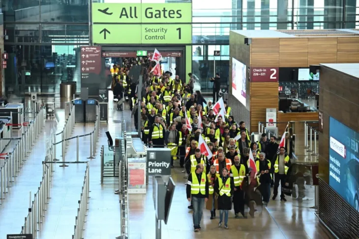 Berlin aerodrom strajk Foto: Reuters
