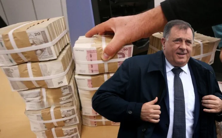 Milorad dodik novac marke bogastvo etto