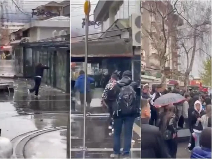 Makedonija Devastiran kafic vlasnika nocnog kluba i zgrada opcine