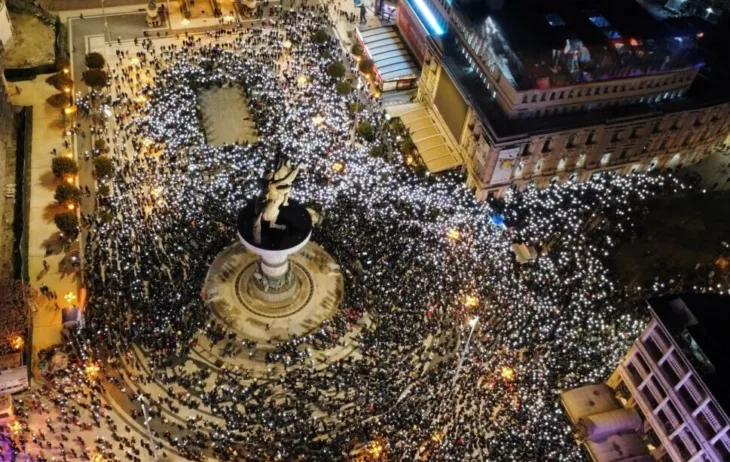 Makedonija Skoplje protesti zbog tragedije u Kocanima