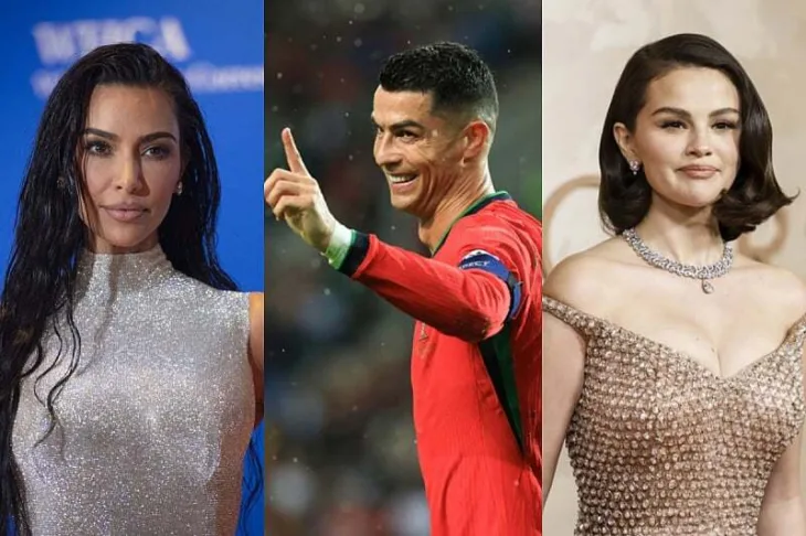 Kim Kardashian Cristiano Ronaldo i Selena Gomez EPA