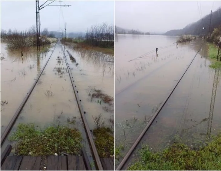 Poplave Prijedor voz pruga