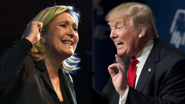 Marine Le Pen Donald Trump foto CNN