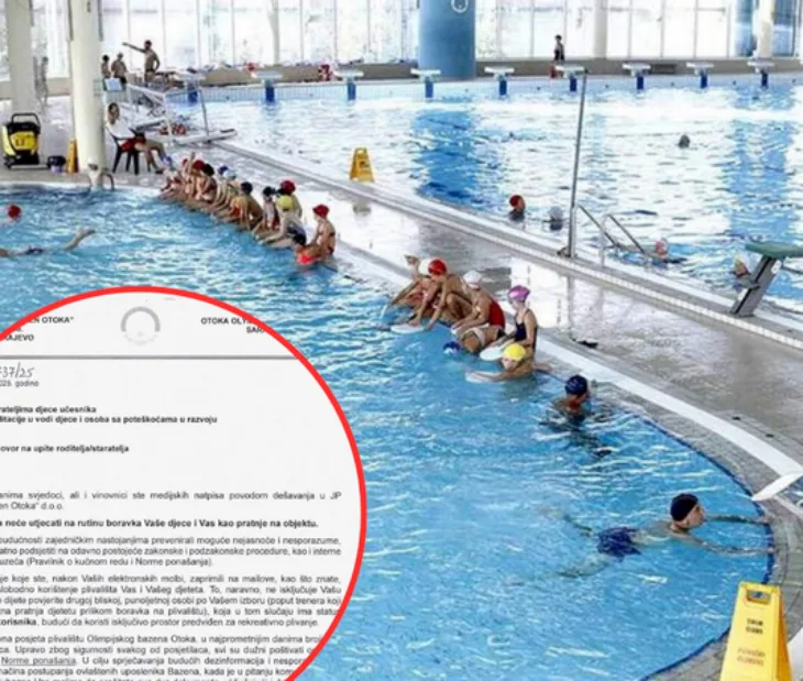 Odgovor bazena Otoka roditeljima: