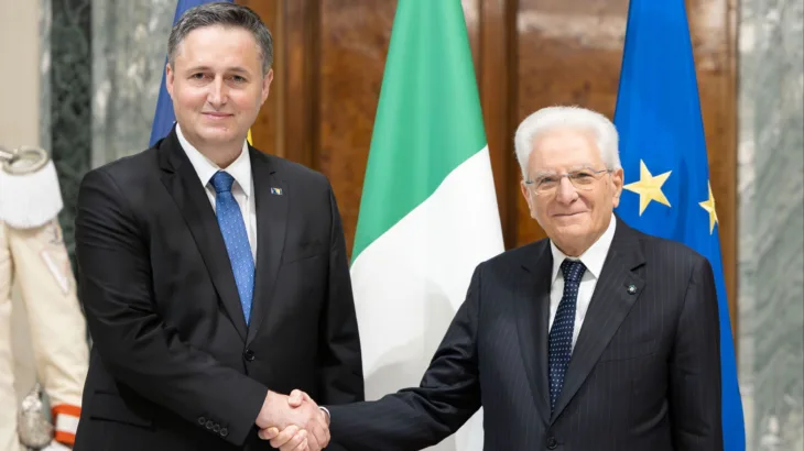 Denis Becirovic Sergio Mattarella predsjednik Italije