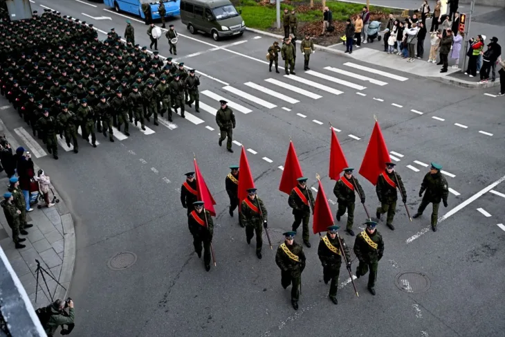Moska 05 Pripreme za vojnu paradu povodom Dana pobjede u Moskvi