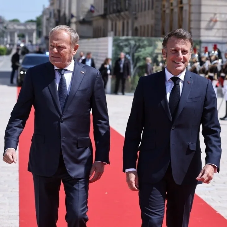 Macron i predsjednik poljske