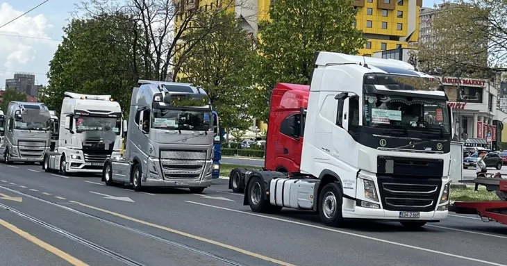 Prevoznici kamioni protest 2025