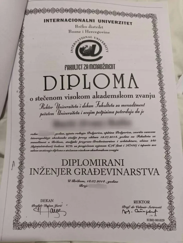 Lazna diploma/ Fena