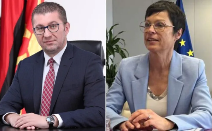 Hristijan Mickoski i Marta Kos