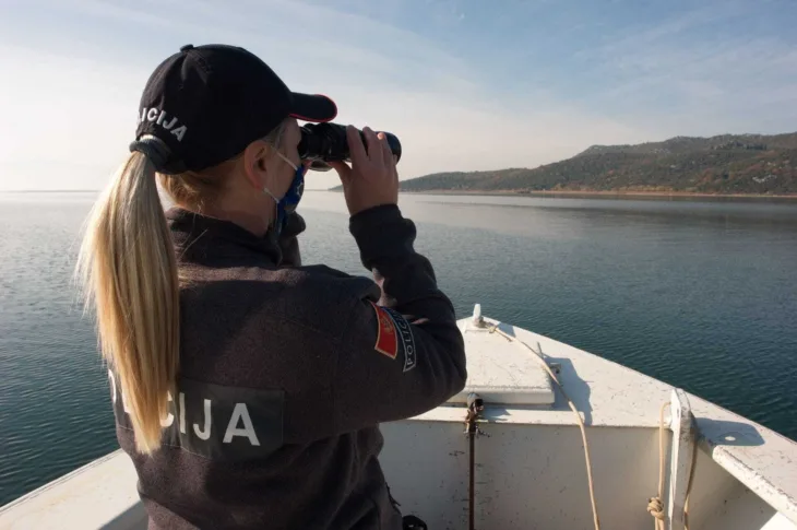 Službenici Odjeljenja bezbjednosti Ulcinj