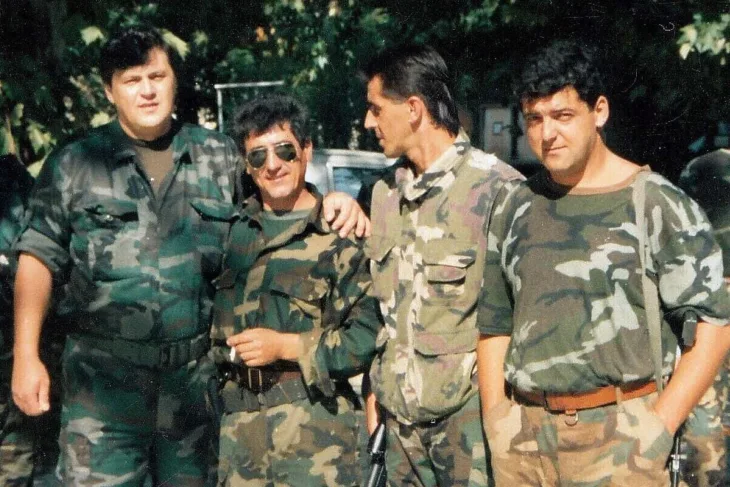 Hujka s mostarskim borcima