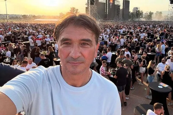 Zlatko Dalic na Thompsonovom koncertu
