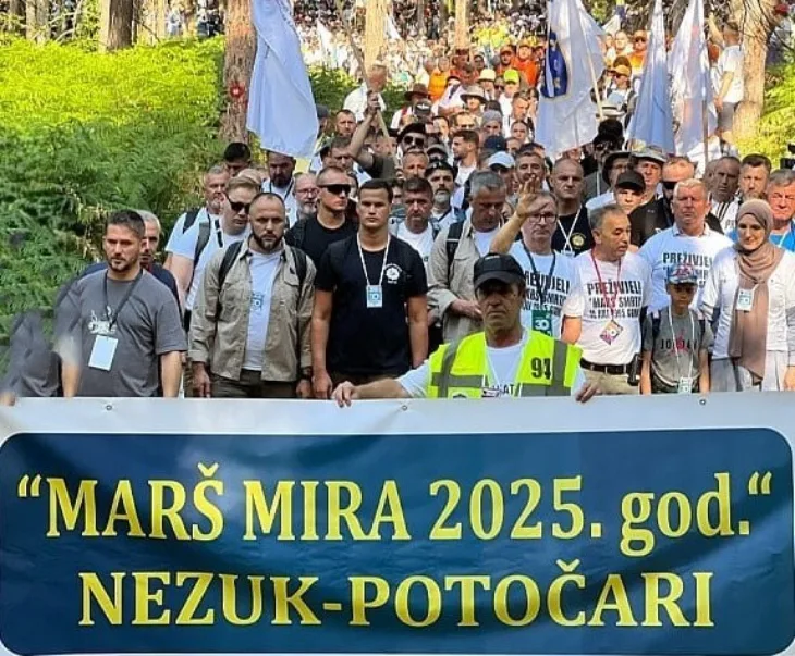 Potocari Mars mira genocid u Srebrenici Nezuk
