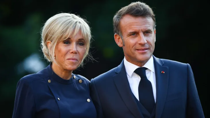 Macron i zena