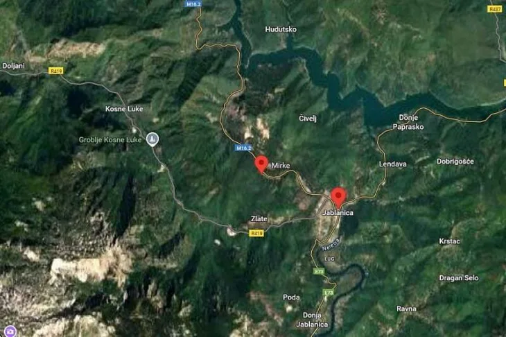 Odron na putu Jablanica Prozor