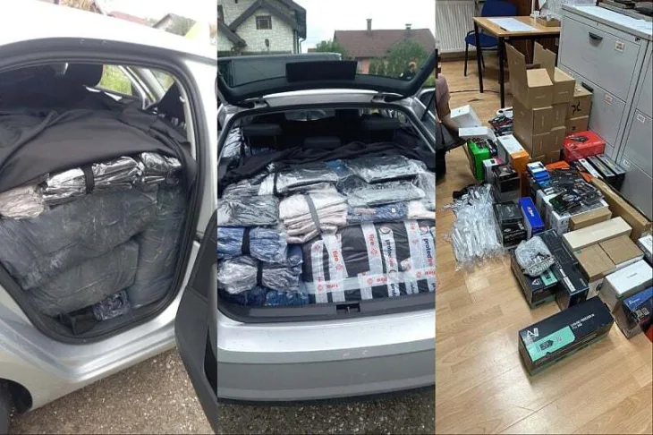Granicna policija Bi H krijumcarenje zapljena tekstil
