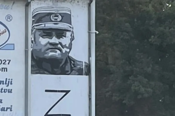 Mural ratko mladic Zabari