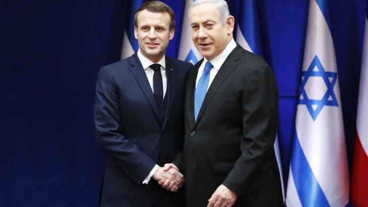 Macron i Netayahu
