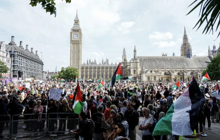 London hapsenje palestina/ Reuters