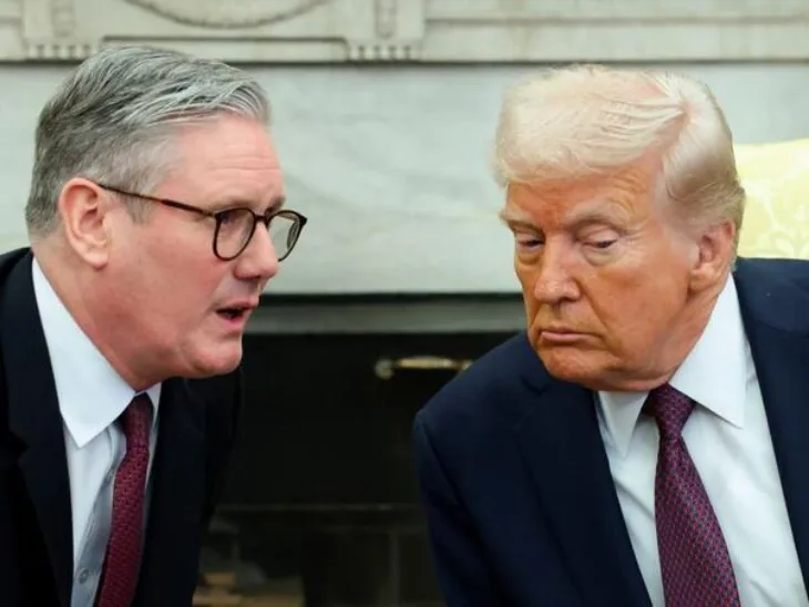 Donald Trump Keir Starmer engleska
