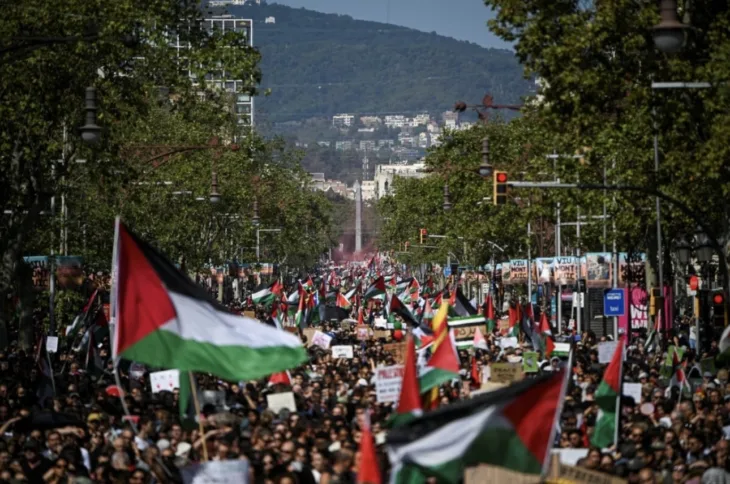 Gaza protest spanija/ Reuters