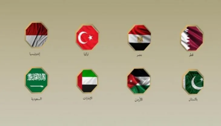 Islamske Zastave 8 zemalja
