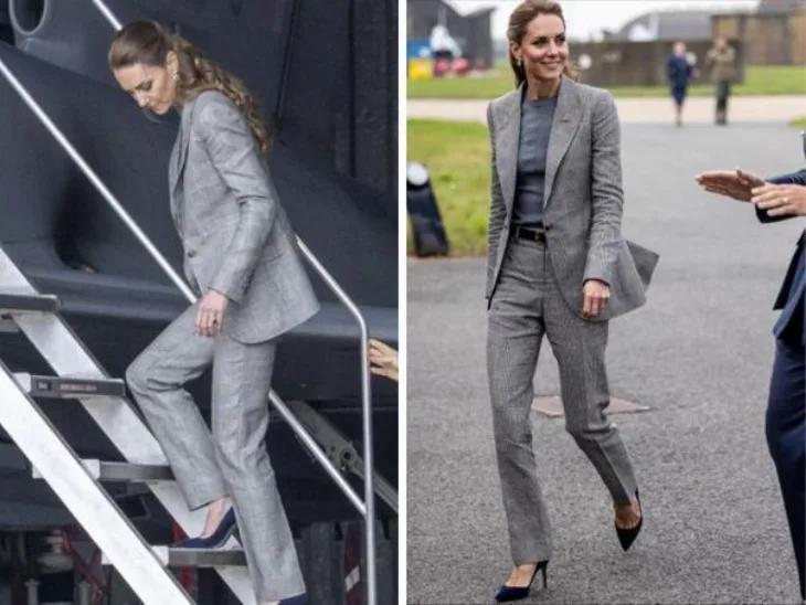Kate Middleton odusevila gracioznim ulaskom u vojni avion u visokim stiklama