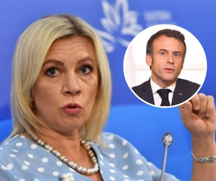Emmanuel Macron Marija Zaharova