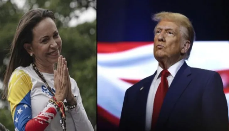 Donald Trump i Maria Corina Machado