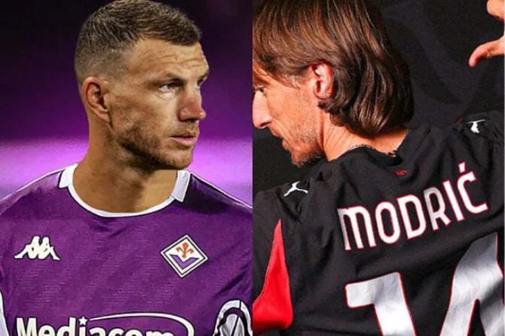 Edin Dzeko Luka Modric