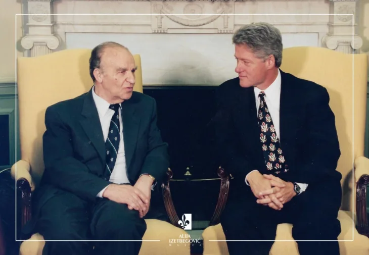Alija Izetbegovic Bill Clinton