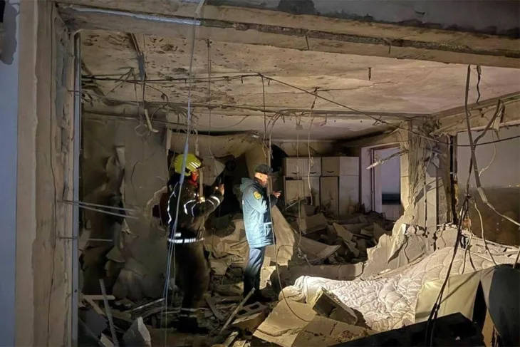 Dron pogodio zgradu u Moskova 10
