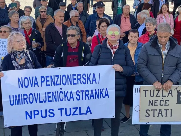 Tuzla Protesti penzionera