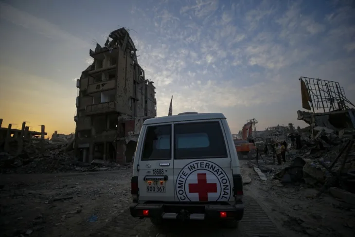 Gaza posmrtni ostaci crveni kriz
