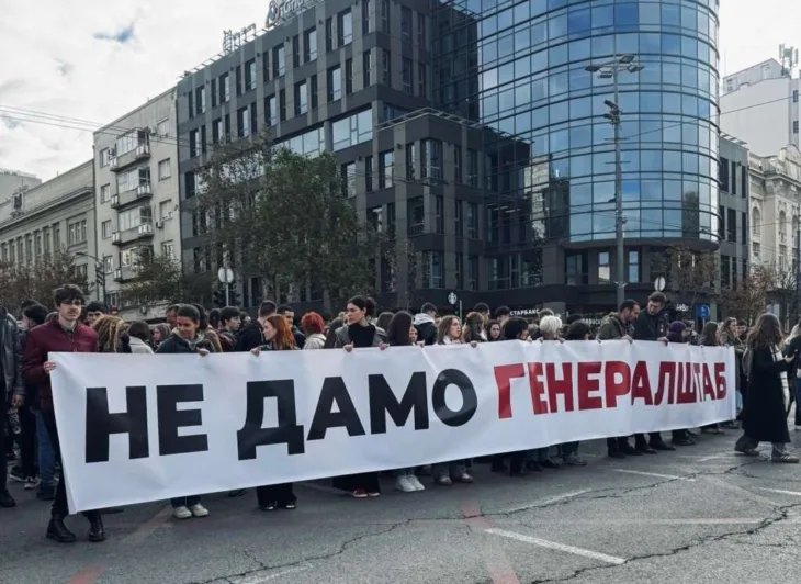 Srbija protest generalstab
