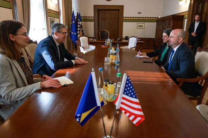 Samir Avdić  John Ginkel Delegacija SAD a s gradonacelnikom Sarajeva