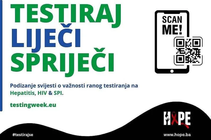 Evropska sedmica testiranja u Sarajevu na HIV