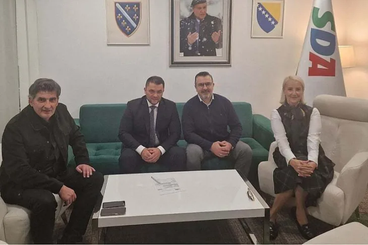 Faruk Kapidzic Mirza Batalovic Dzenan Selimbegovic i Sebija Izetbegovic