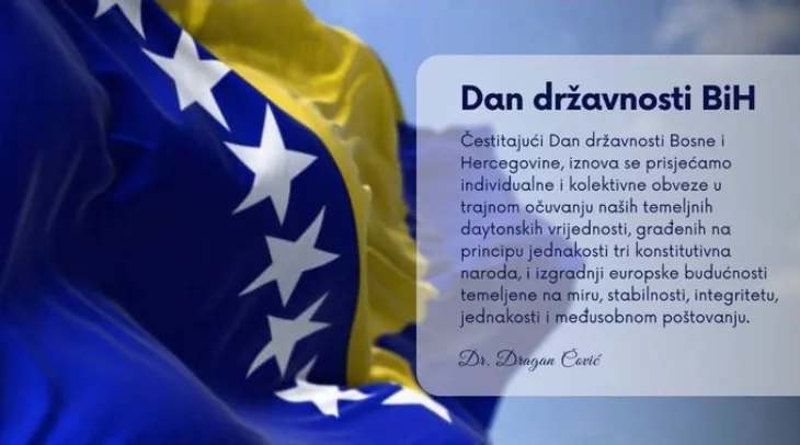 Dragan Čović čestitao Dan državnosti BiH