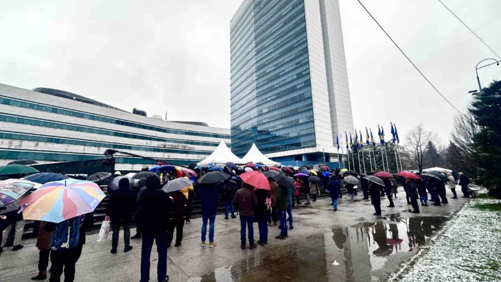 Protest BHRT Edis Deljkovic